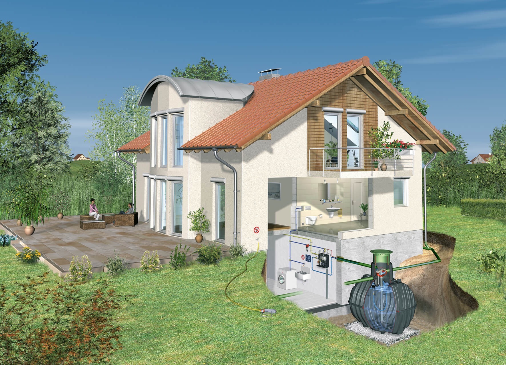 Carat 2700l mahuti + House Pro pump + Filter 3