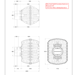 Self-anchoring Carat RS 3750 tank, Maxi well, Mini telescopic hatch