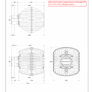 Self-anchoring Carat RS 6500 tank, Maxi well, Mini telescopic hatch
