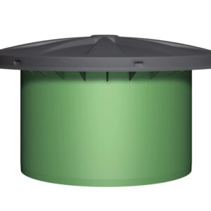 Telescopic dome shaft for drinking water reservoirs