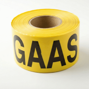 Sign tape GAS (yellow) 0,05