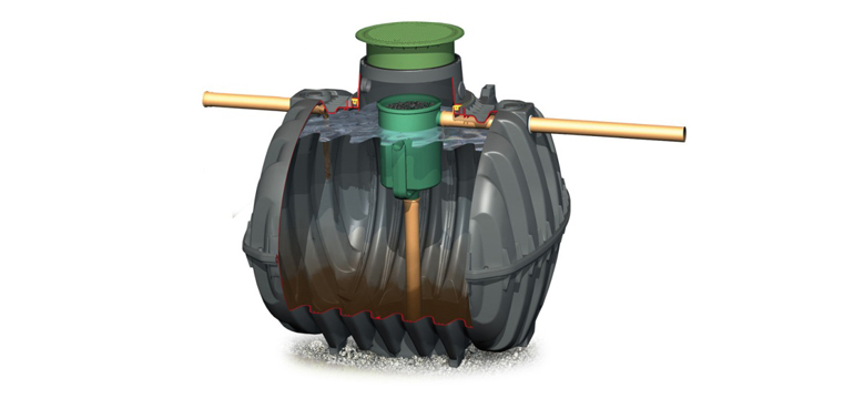 Septik anaeroobse filtriga 3750l